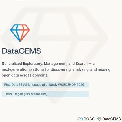 DataGEMS Language Pilot Study Workshop